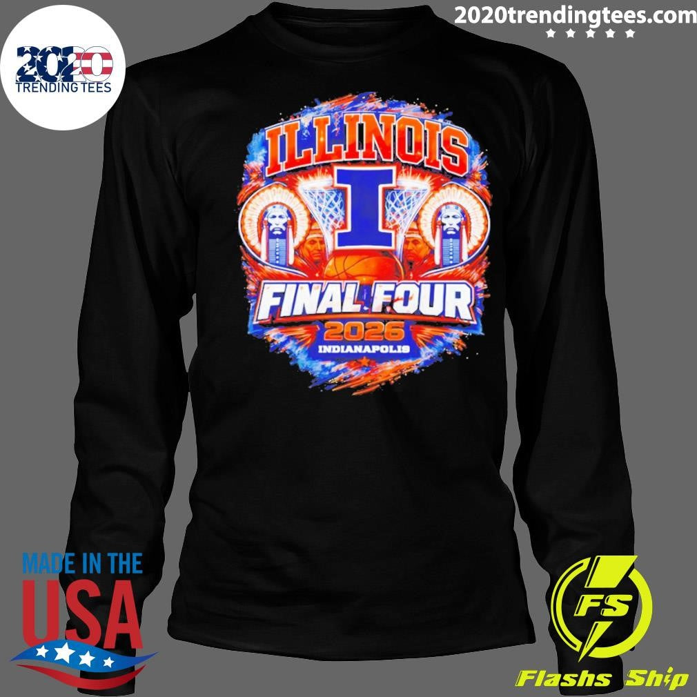 Ndianapolis March Madness Illini Basketball Graphic Final Four 2026 Ncaa Shirt