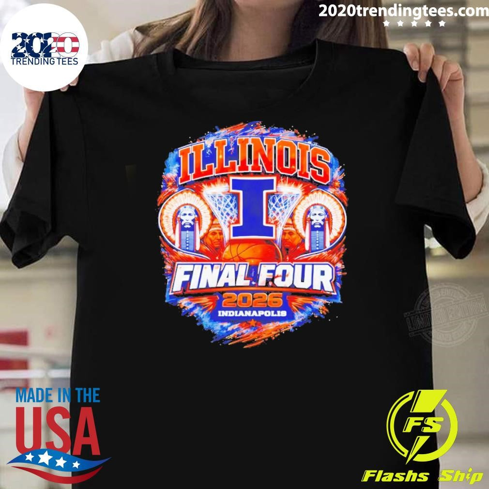 Ndianapolis March Madness Illini Basketball Graphic Final Four 2026 Ncaa Shirt