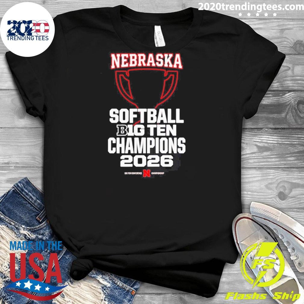 Nebraska 2026 Big Ten Softball Champions Shirt