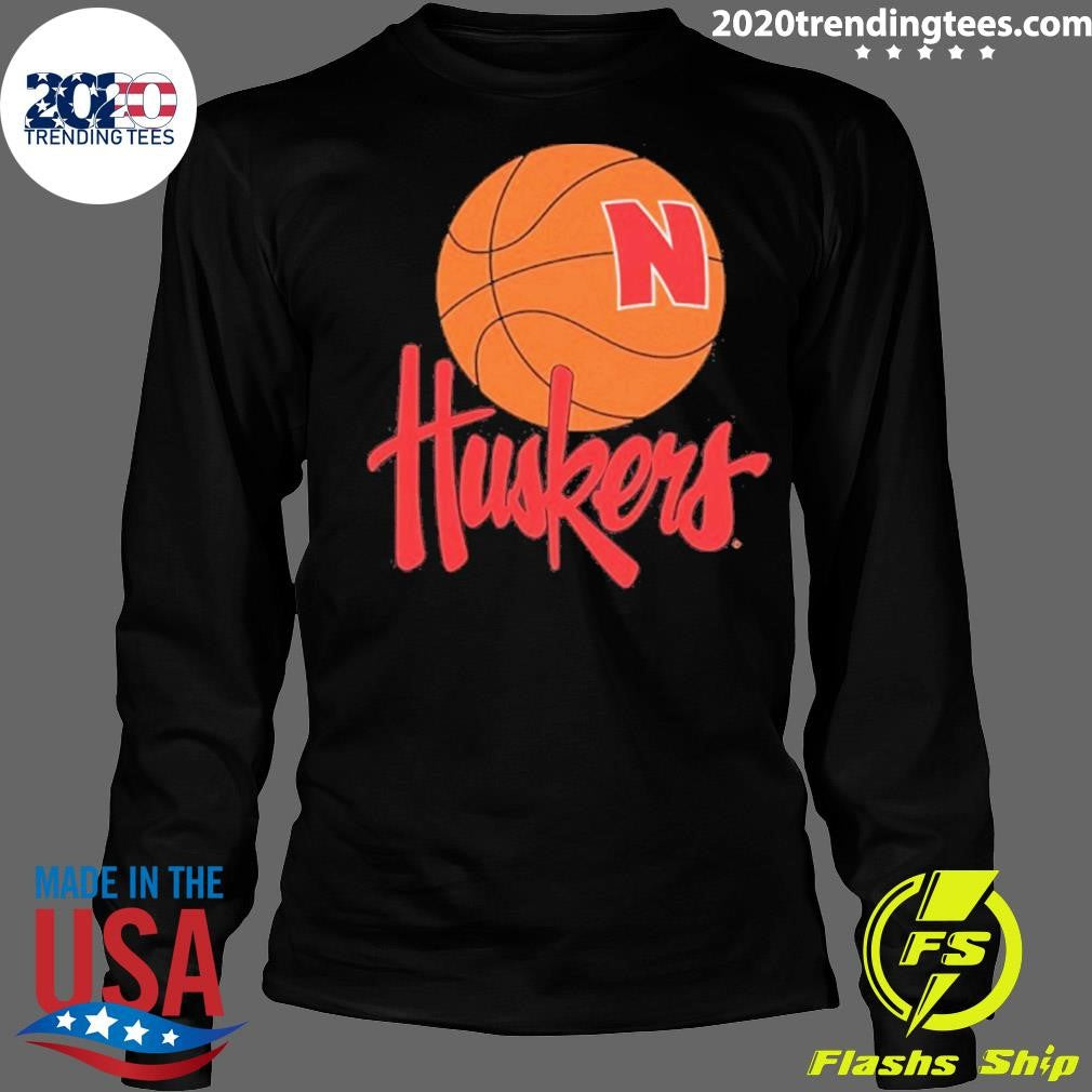 Nebraska Cornhuskers 1990s Basketball Logo Shirt