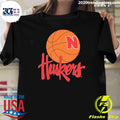 Nebraska Cornhuskers 1990s Basketball Logo Shirt