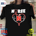 Nebraska Cornhuskers Heartbeat 2026 Nurse It’s A Work Of Heart Shirt