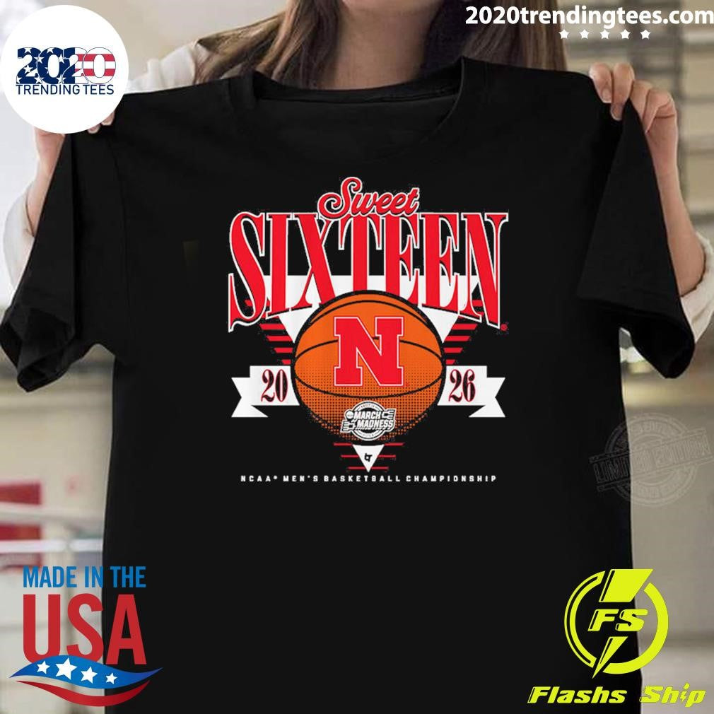 Nebraska Cornhuskers MBB 2026 Sweet Sixteen Shirt