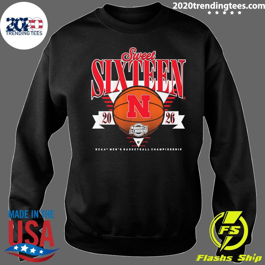 Nebraska Cornhuskers MBB 2026 Sweet Sixteen Shirt