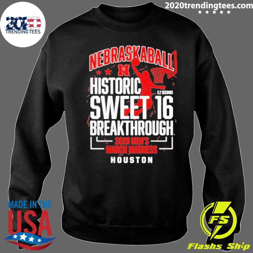 Nebraska Cornhuskers Sweet 16 2026 Men’s March Madness Logo Shirt