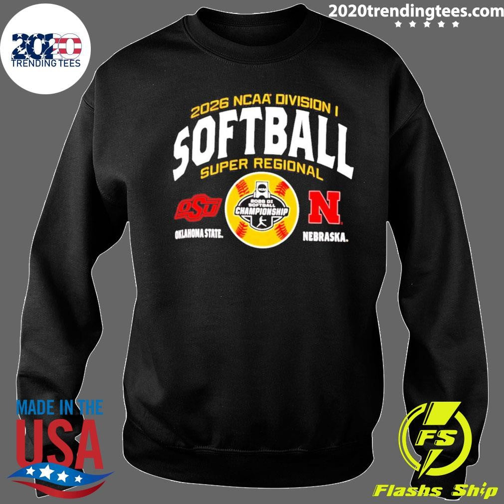Nebraska Huskers vs. Oklahoma State Cowgirls Champion 2026 NCAA Softball Super Regional Matchup Shirt