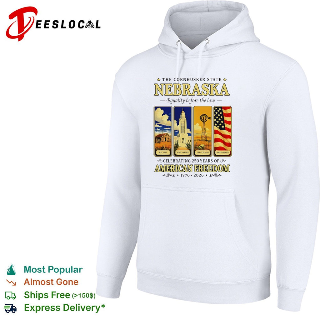Nebraska The Cornhusker State Equality before the law Celebrating 250 Years shirt