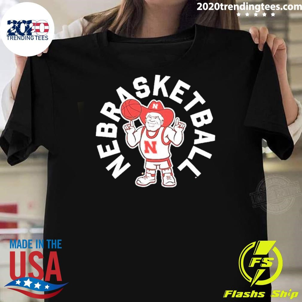 Nebrasketball Herbie Husker Mascot Shirt