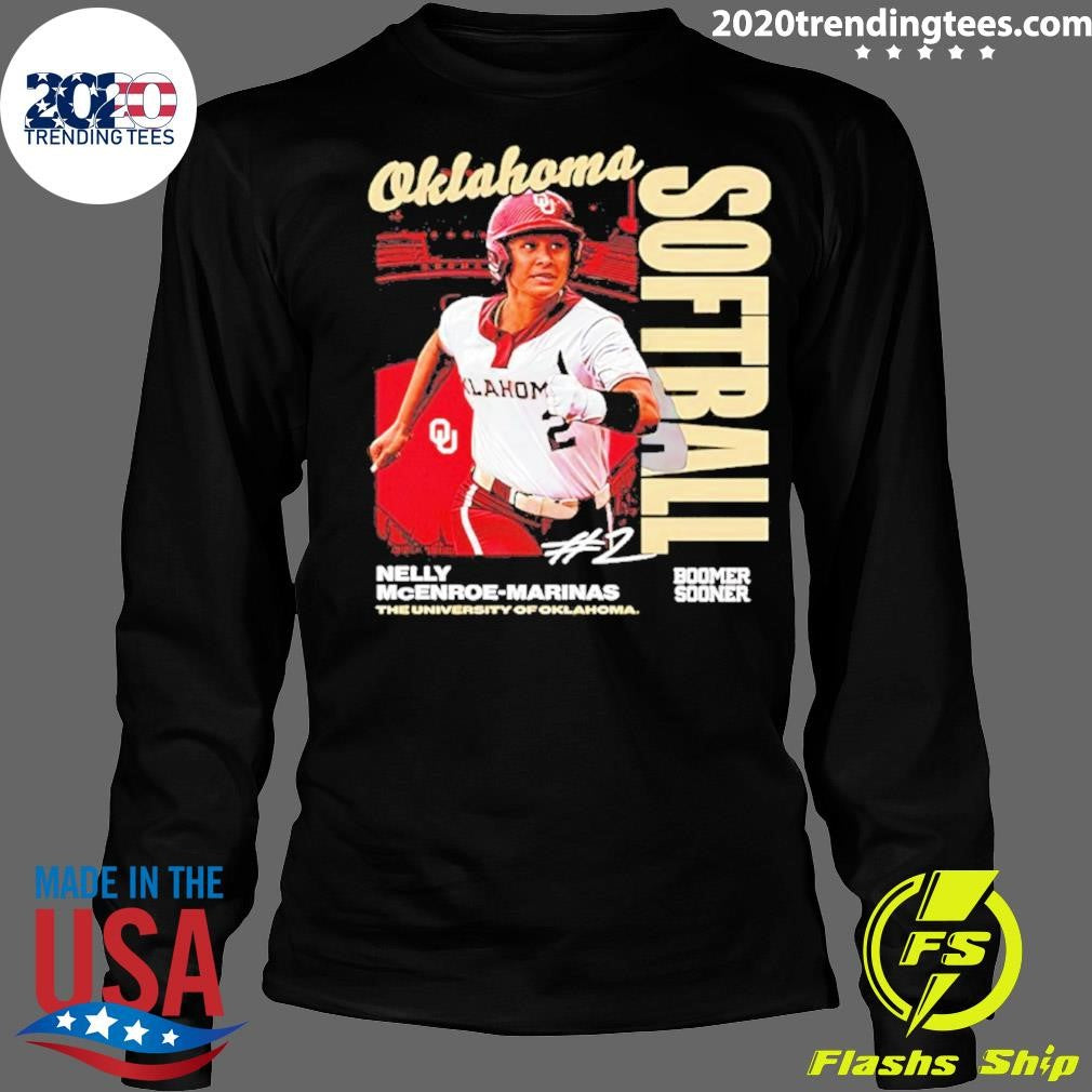 Nelly Mcenroe-marinas 2 Oklahoma Sooners Softball Graphic Shirt