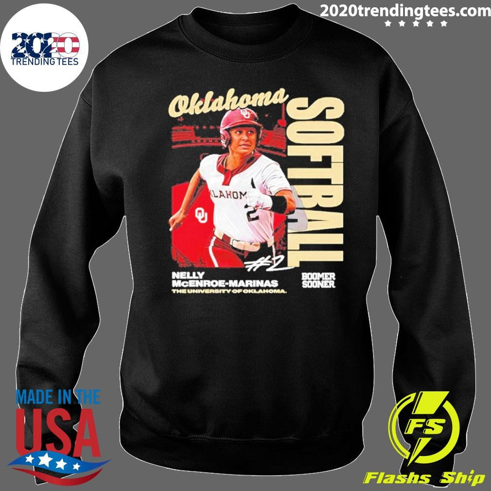 Nelly Mcenroe-marinas 2 Oklahoma Sooners Softball Graphic Shirt