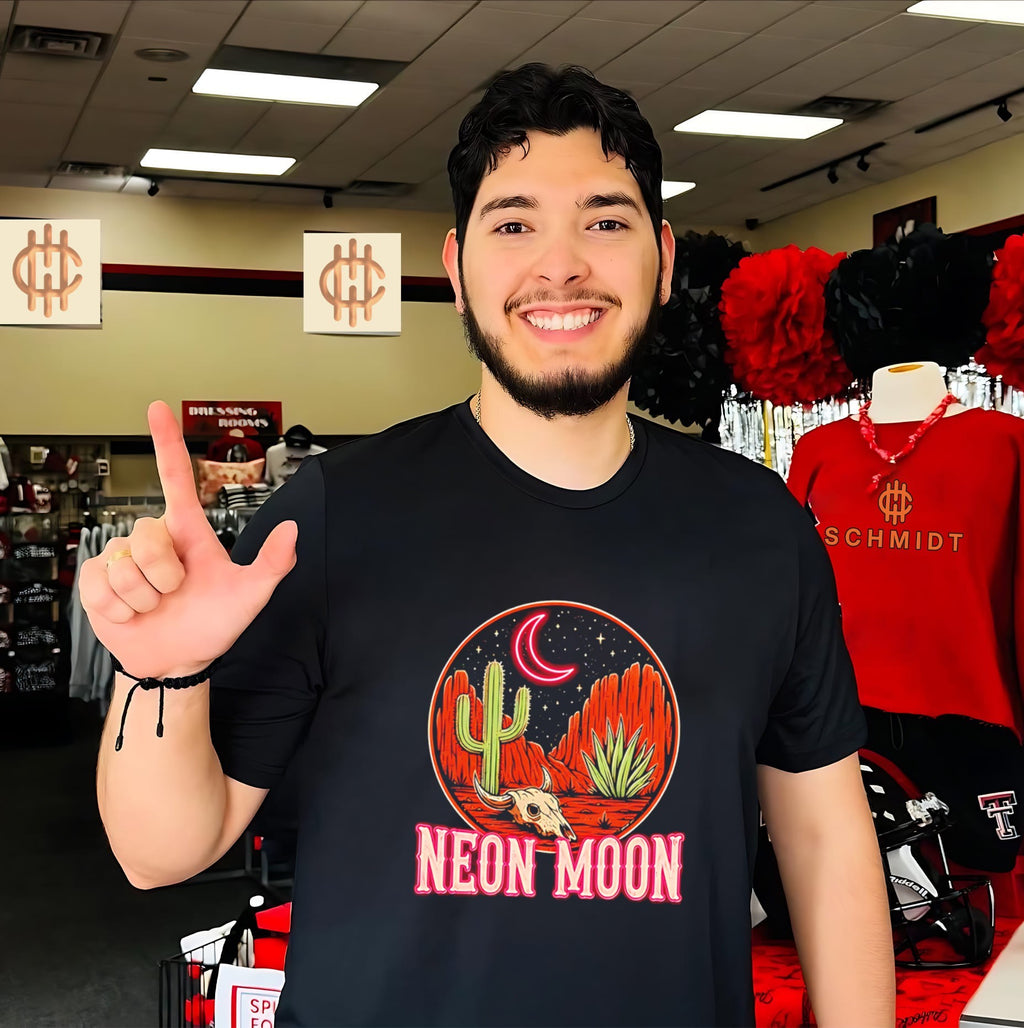 Neon moon desert moon retro shirt