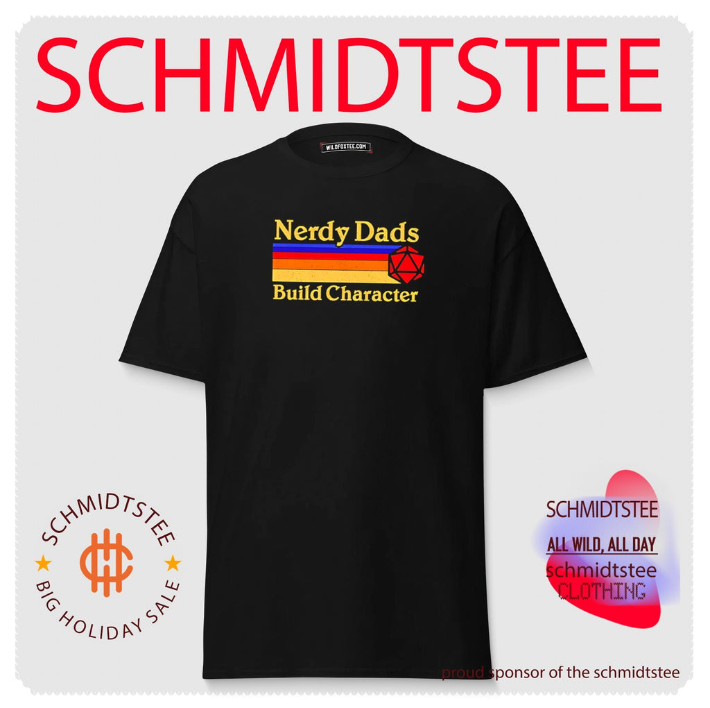 Nerdy Dads Build Character retro shirt