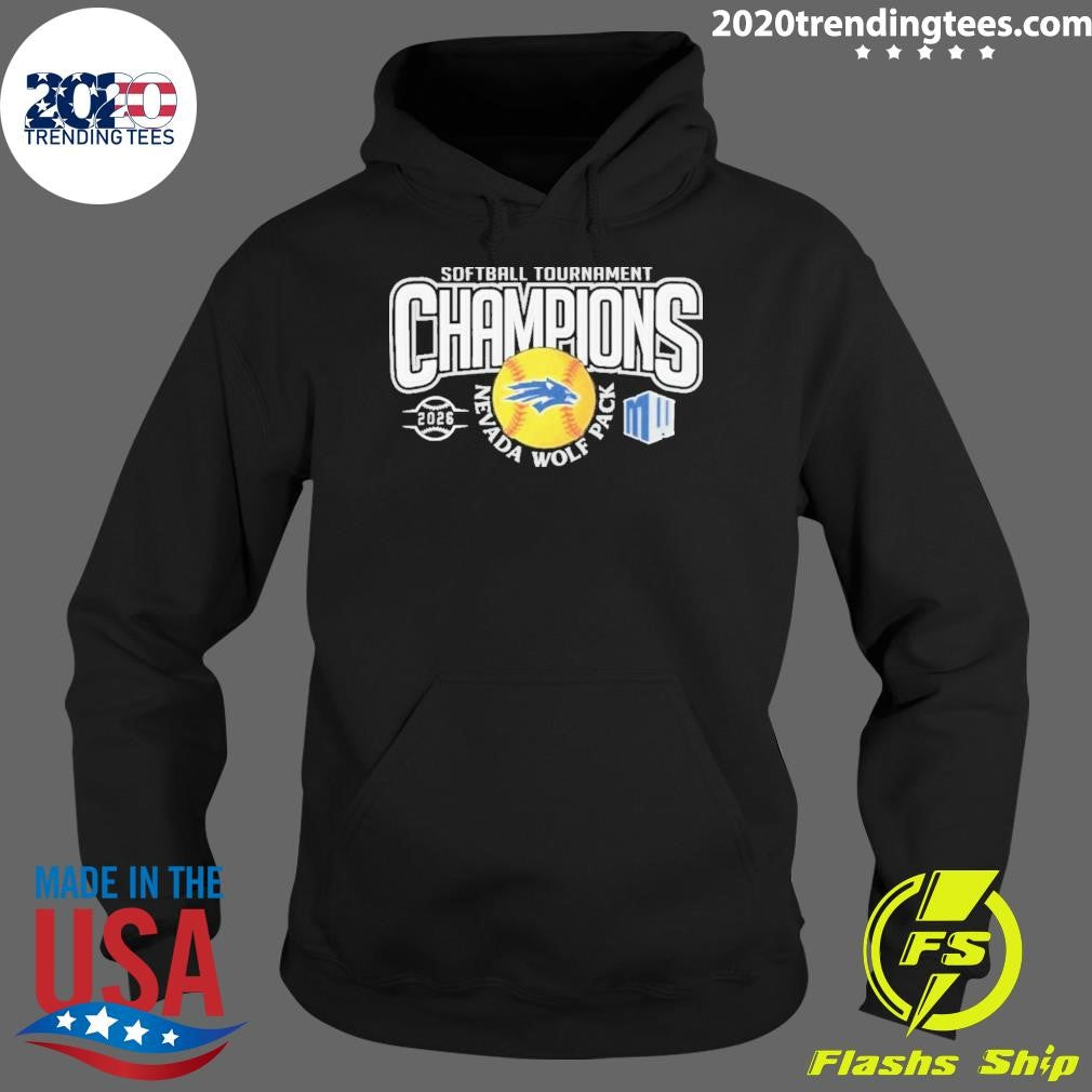 Nevada Wolf Pack 2026 Softball Mountain West Tournament Champions Shirt