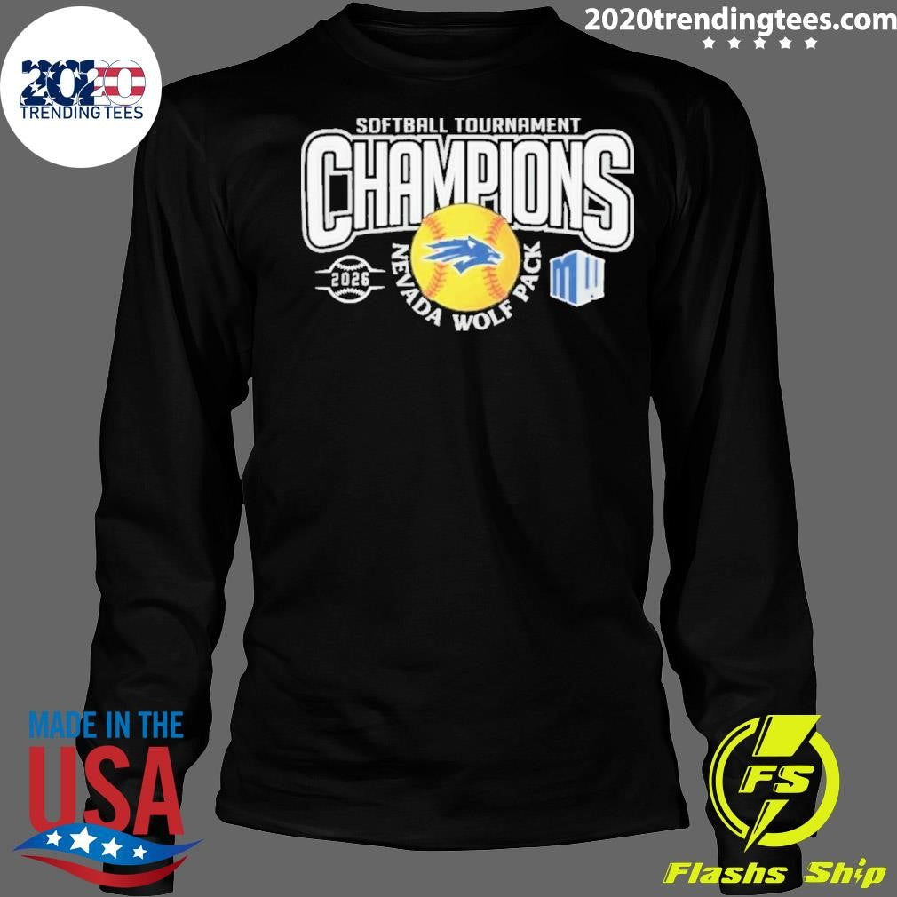 Nevada Wolf Pack 2026 Softball Mountain West Tournament Champions Shirt