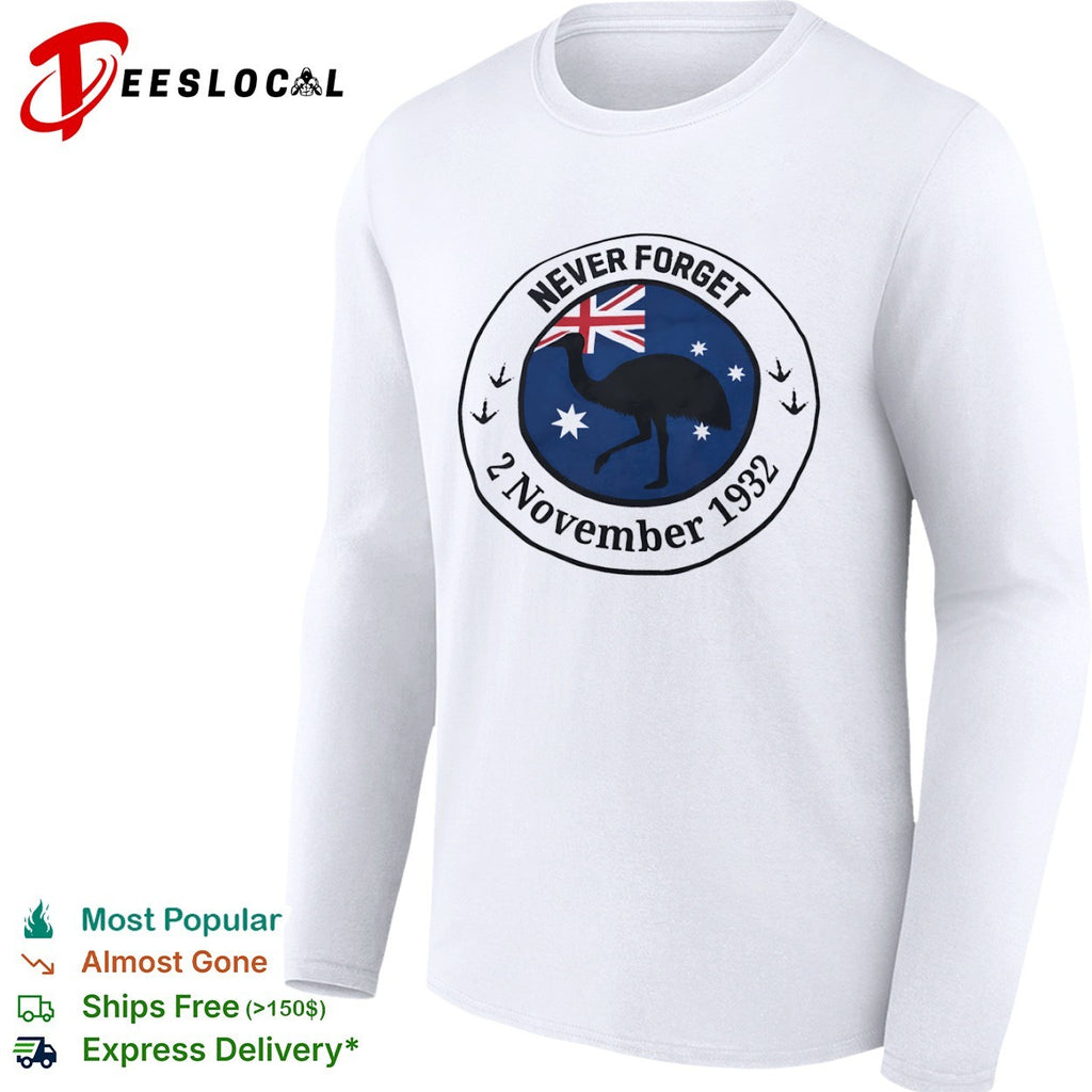 Never Forget 2 November 1932 Emu War Australia Flag shirt