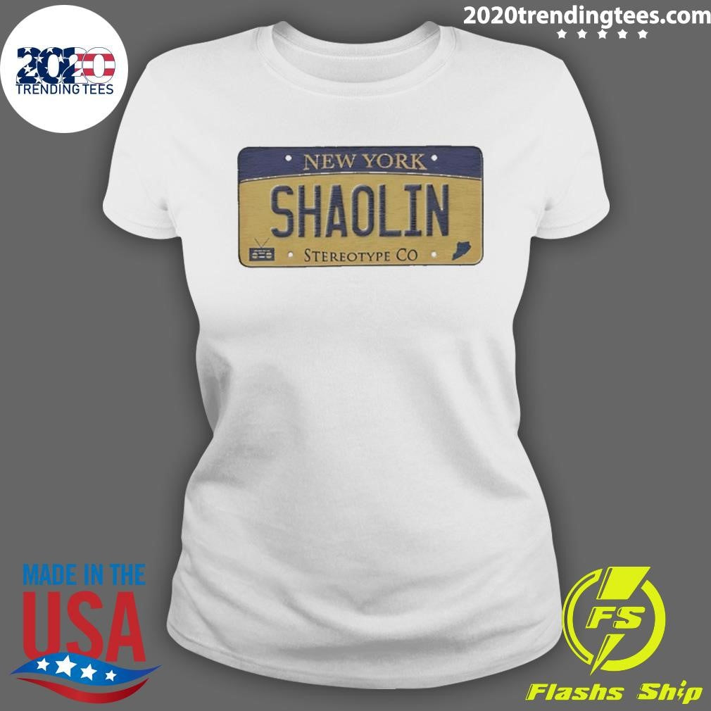 New Yok Shaolin Staten Island License Plate Shirt