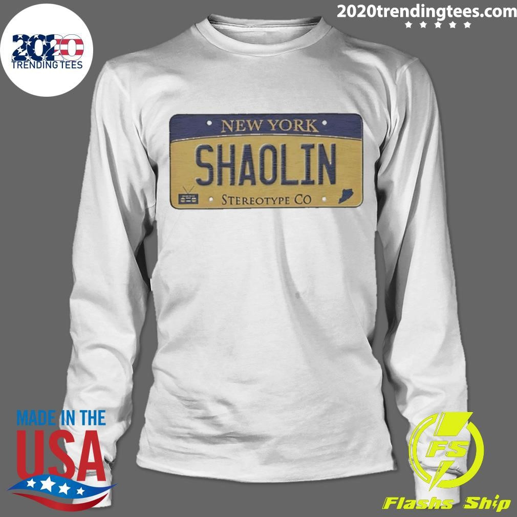 New Yok Shaolin Staten Island License Plate Shirt