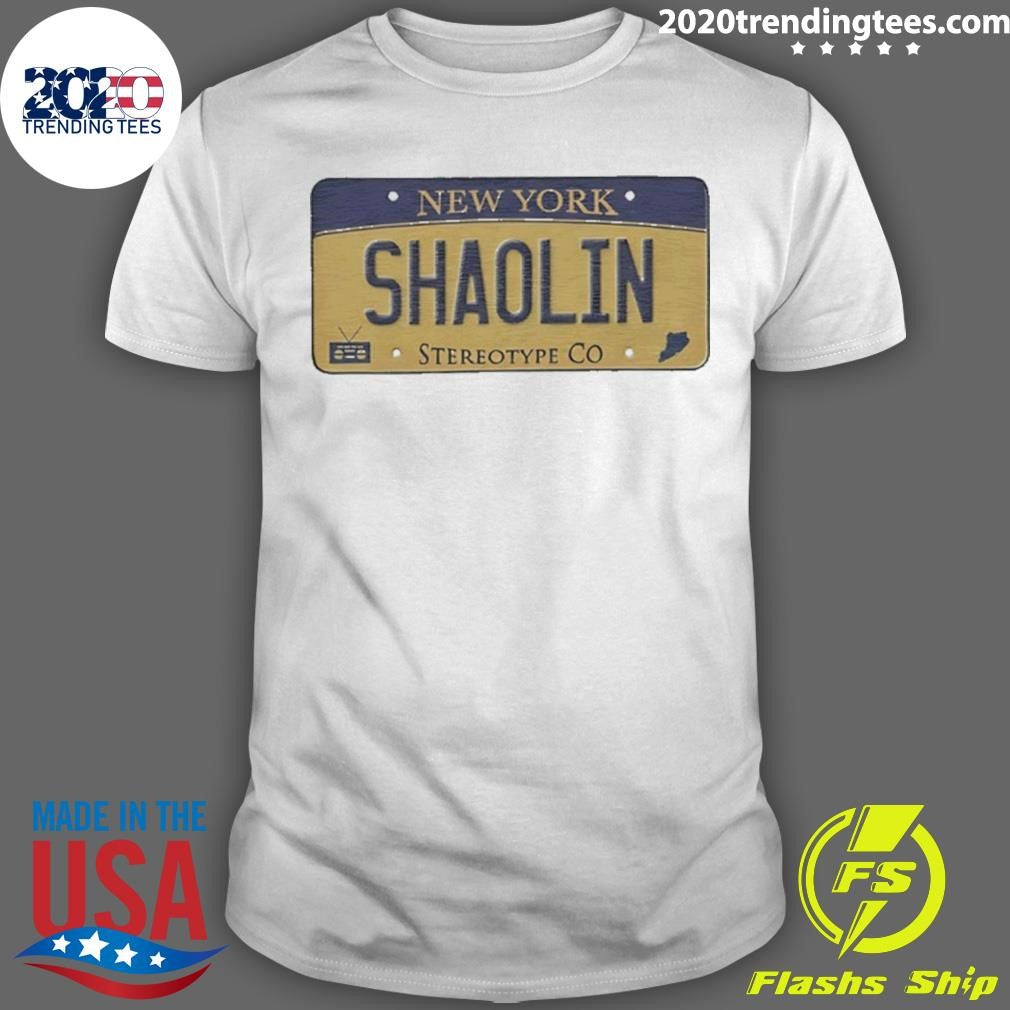 New Yok Shaolin Staten Island License Plate Shirt