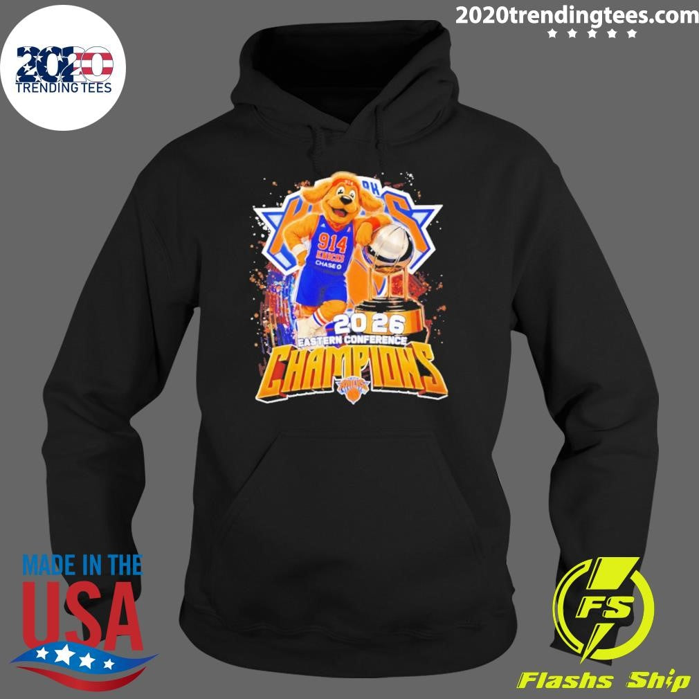New York 914 Knicks Chase 2026 Eastern Conference Champions Mascot Trophy Shirt