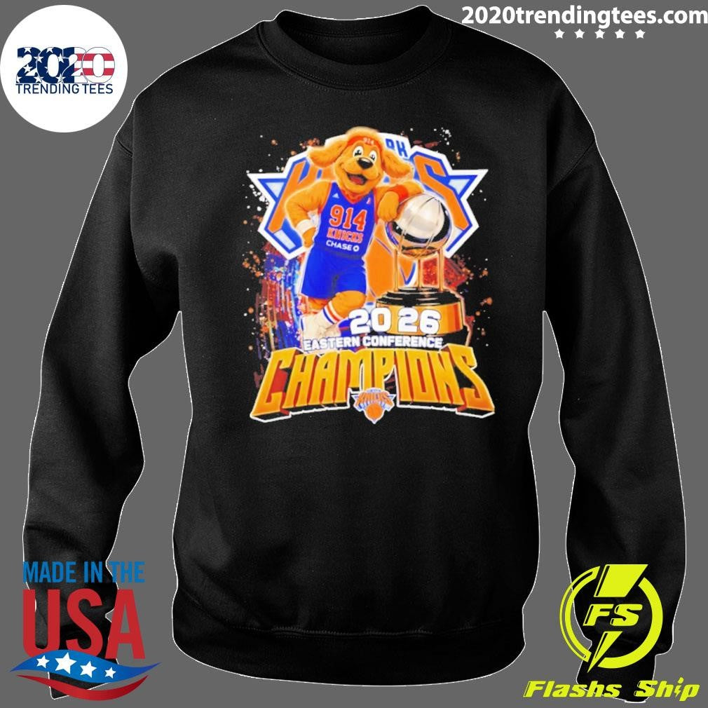 New York 914 Knicks Chase 2026 Eastern Conference Champions Mascot Trophy Shirt