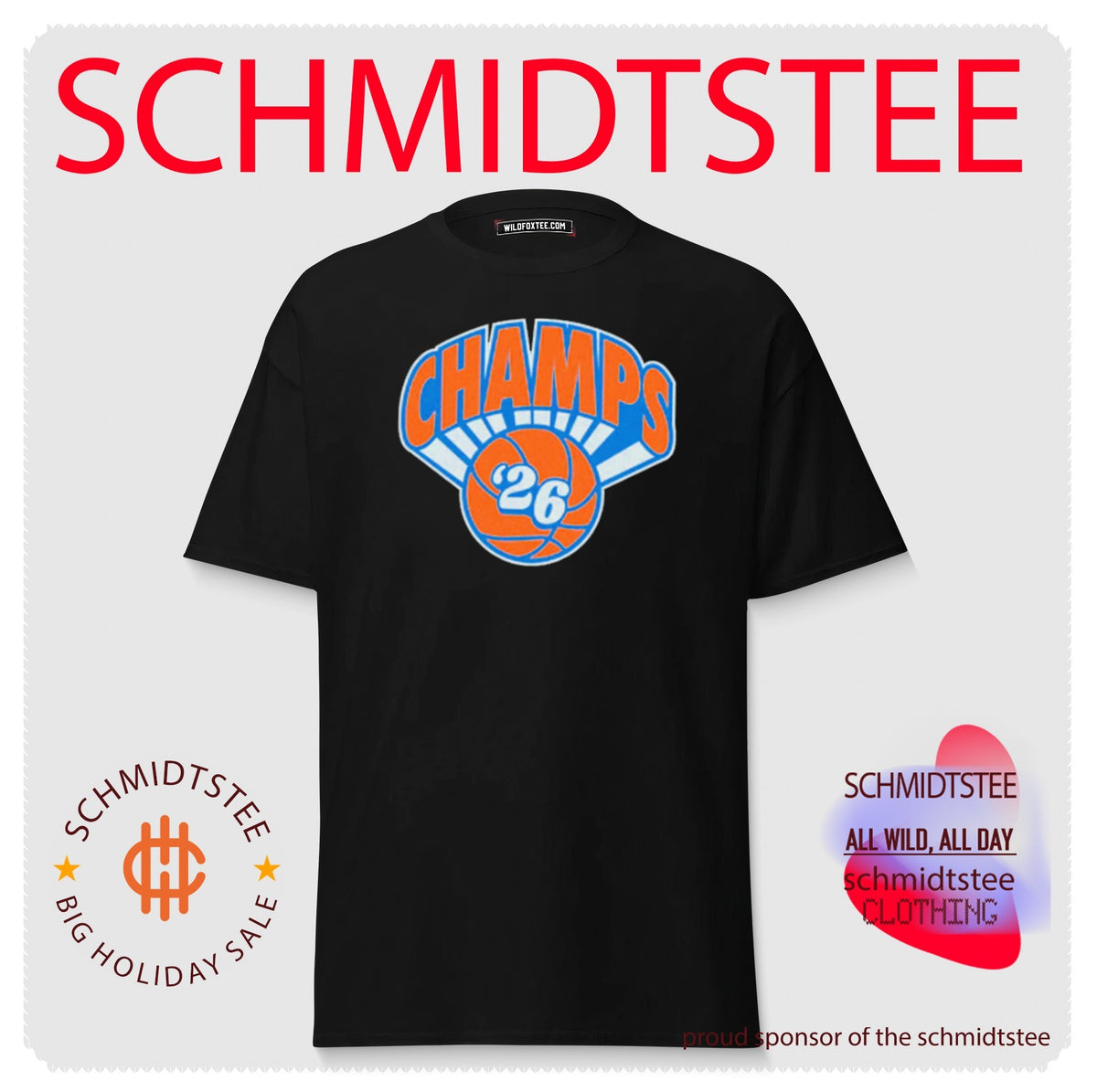 New York Basketball Champs ’26 logo shirt