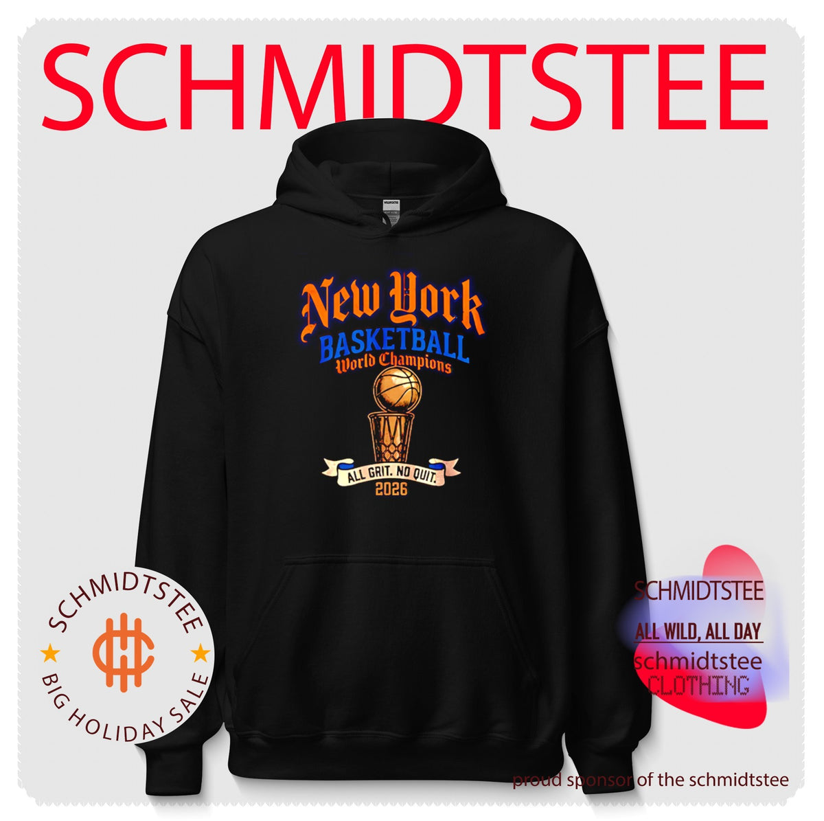 New York Basketball World Champions all grit no quit 2026 trophy shirt