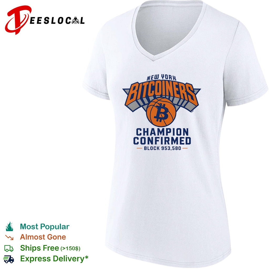 New York Bitcoiners Champion Confirmed Block 953580 shirt