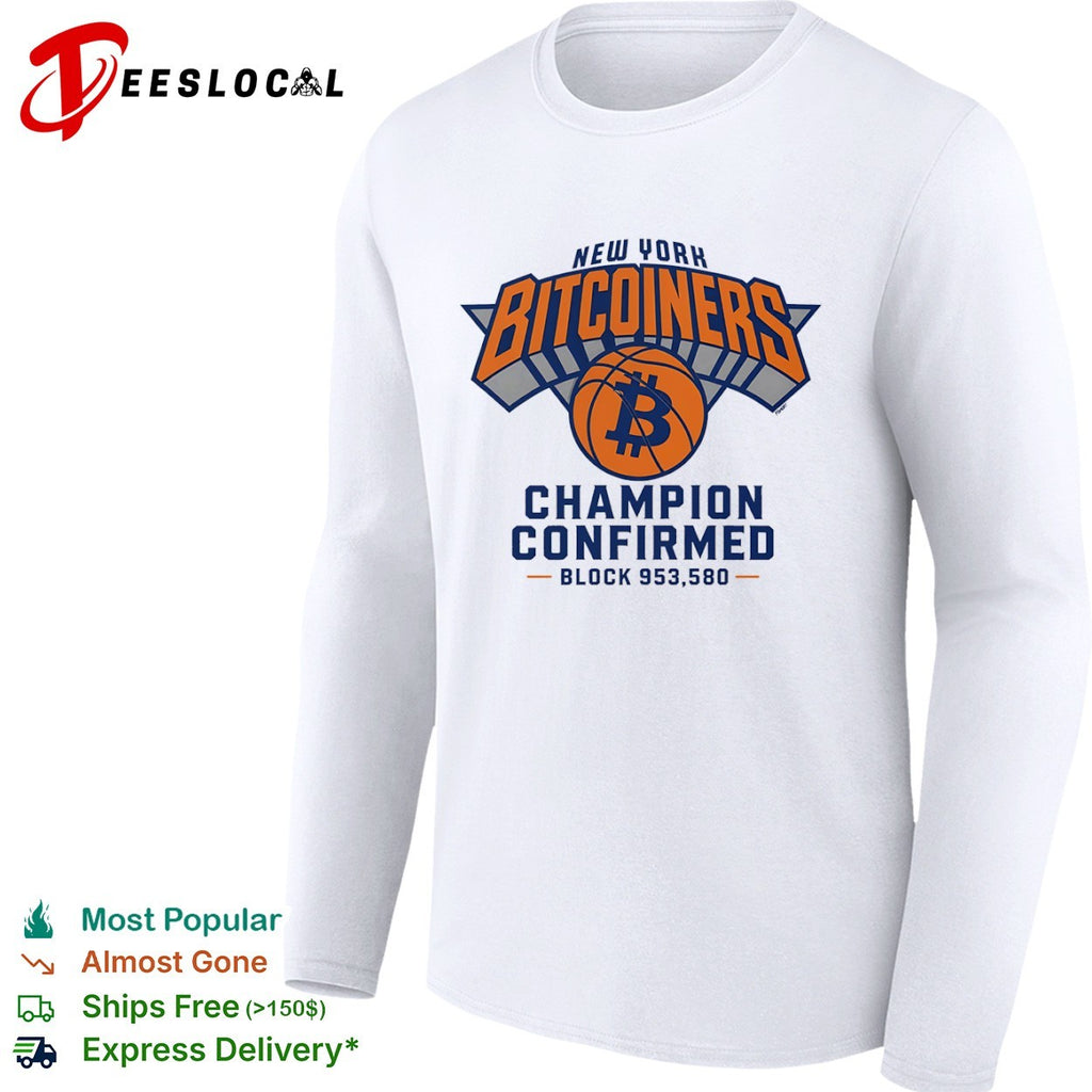 New York Bitcoiners Champion Confirmed Block 953580 shirt