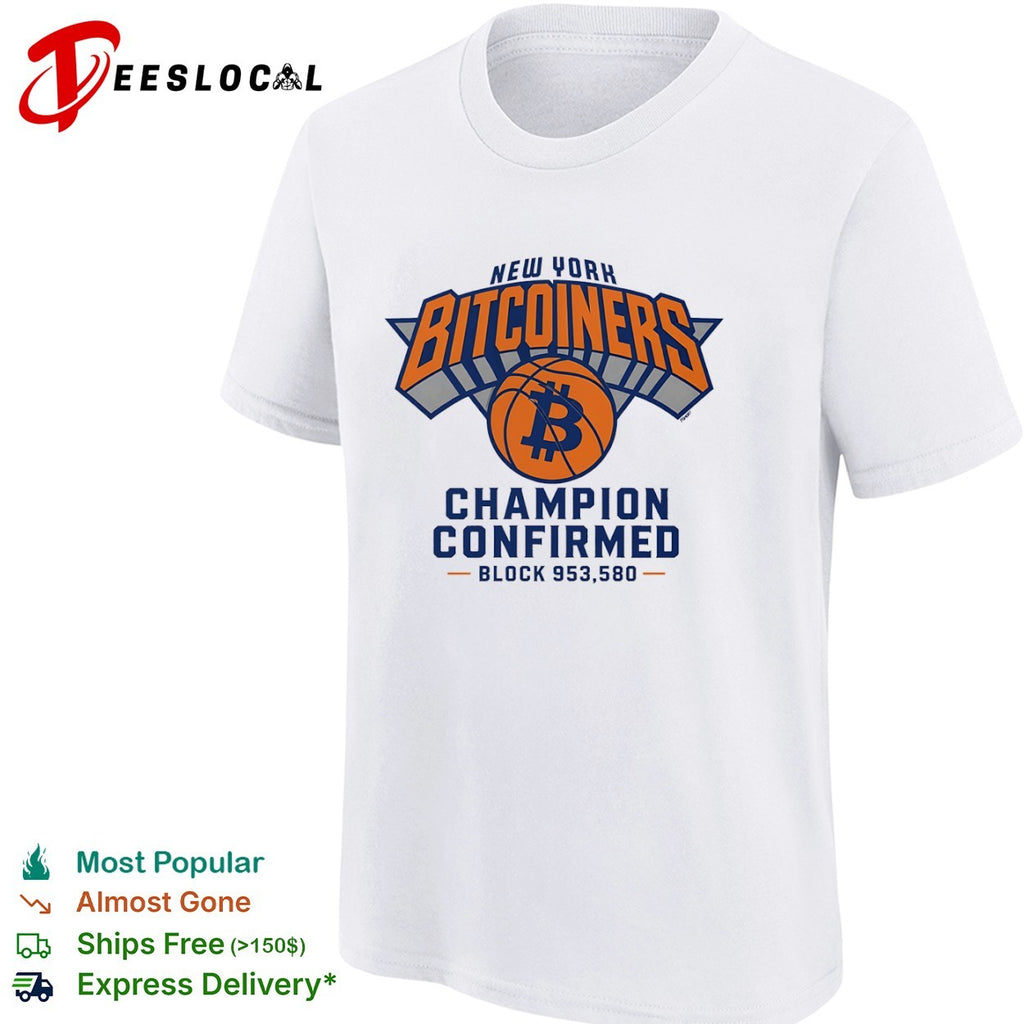 New York Bitcoiners Champion Confirmed Block 953580 shirt