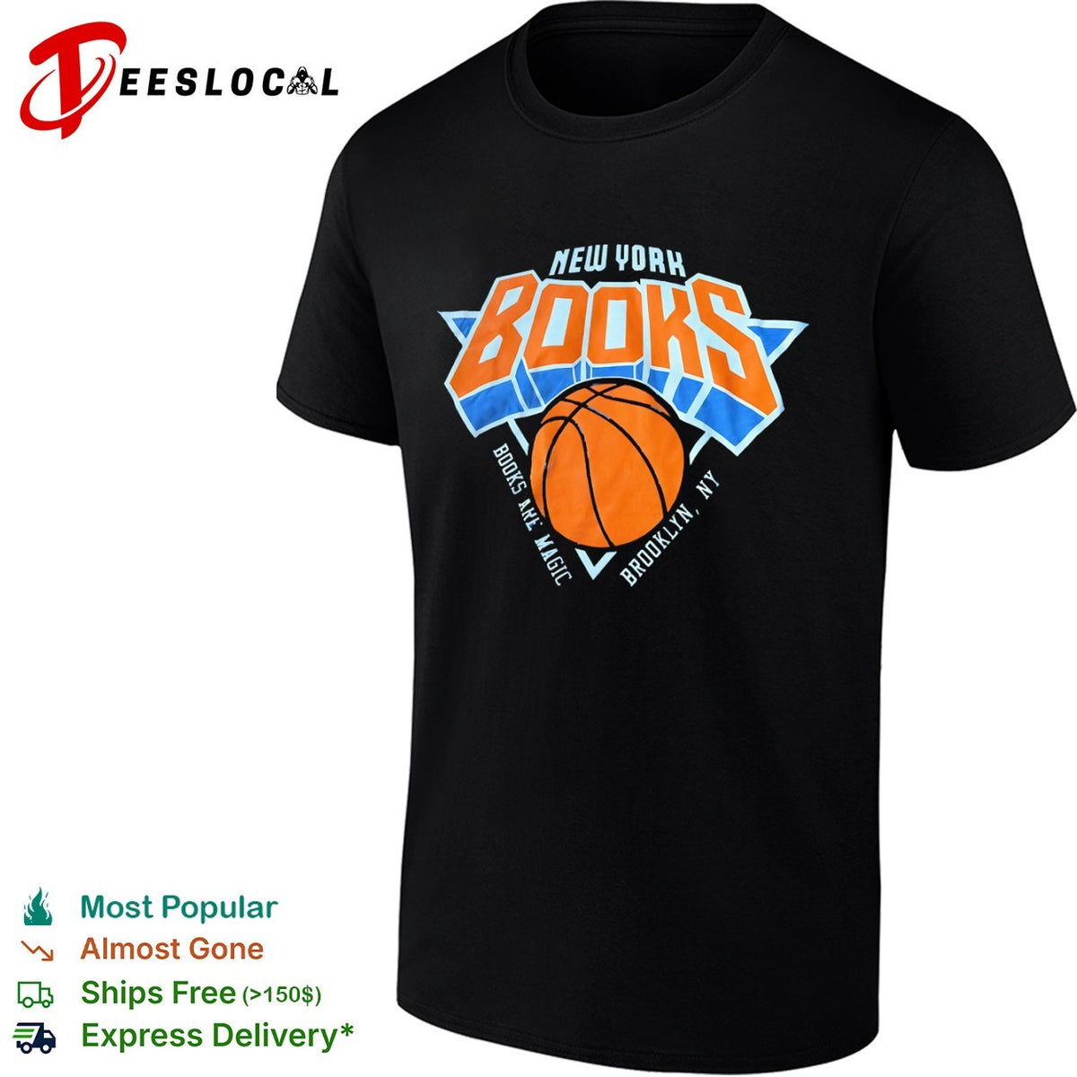New York Books Brooklyn NY Books are Magic Basketball shirt