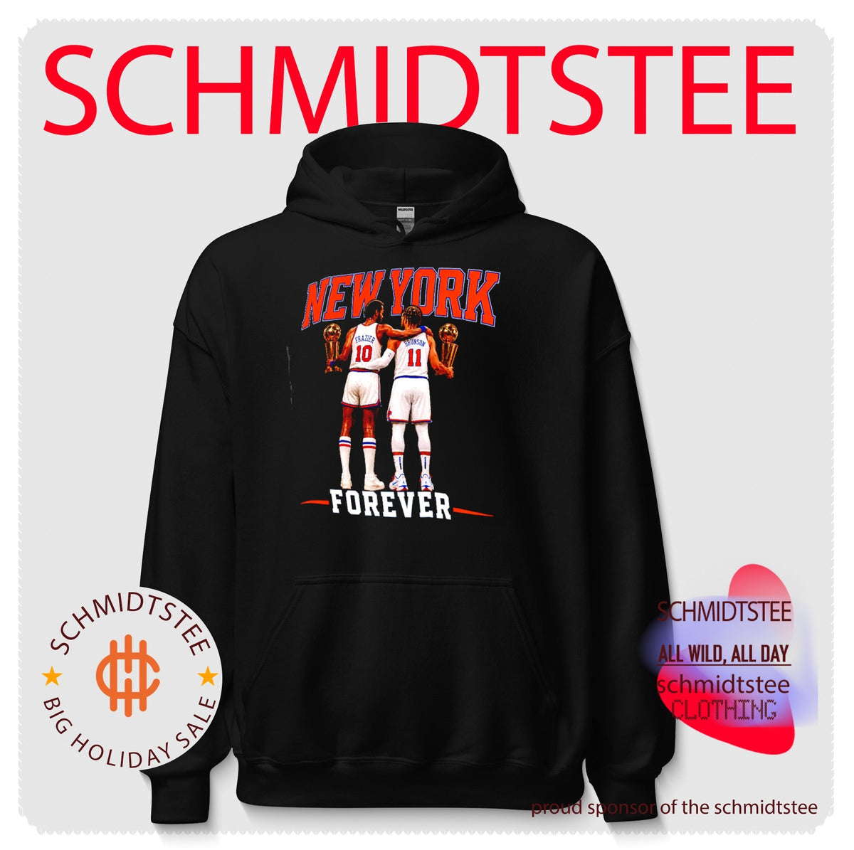 New York Forever Walt Frazier & Jalen Brunson Knicks Champions shirt