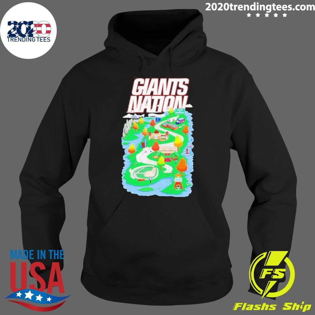 New York Giants Nation Roadmap Graphic Shirt