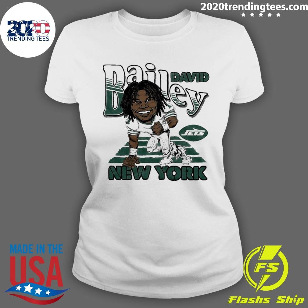 New York Jets David Bailey Player Caricature Shirt