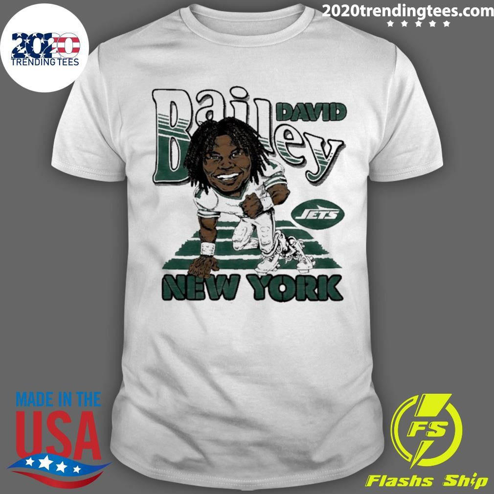 New York Jets David Bailey Player Caricature Shirt