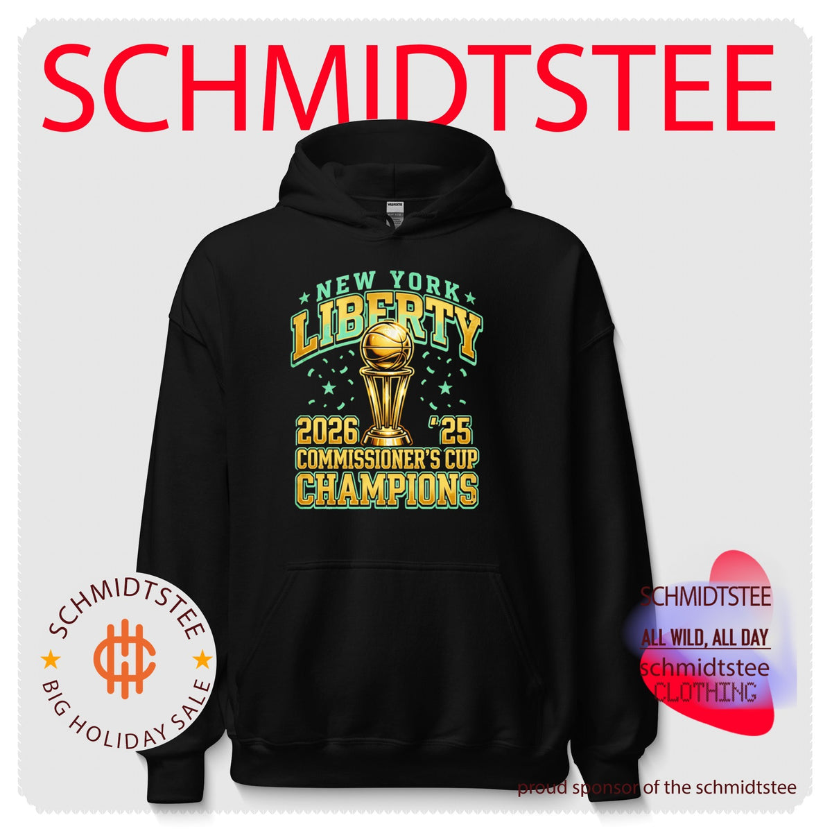 New York Liberty 2025 and 2026 Commissioner’s Cup Champions shirt