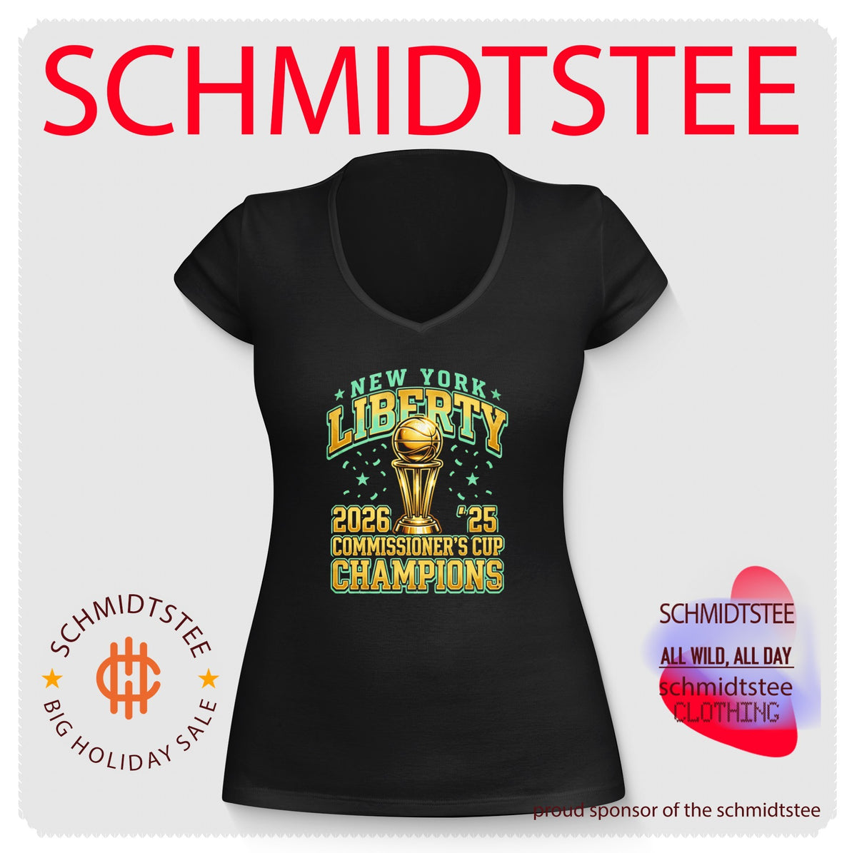 New York Liberty 2025 and 2026 Commissioner’s Cup Champions shirt