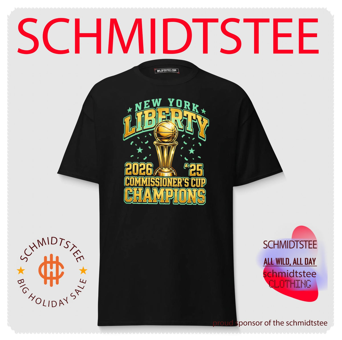 New York Liberty 2025 and 2026 Commissioner’s Cup Champions shirt