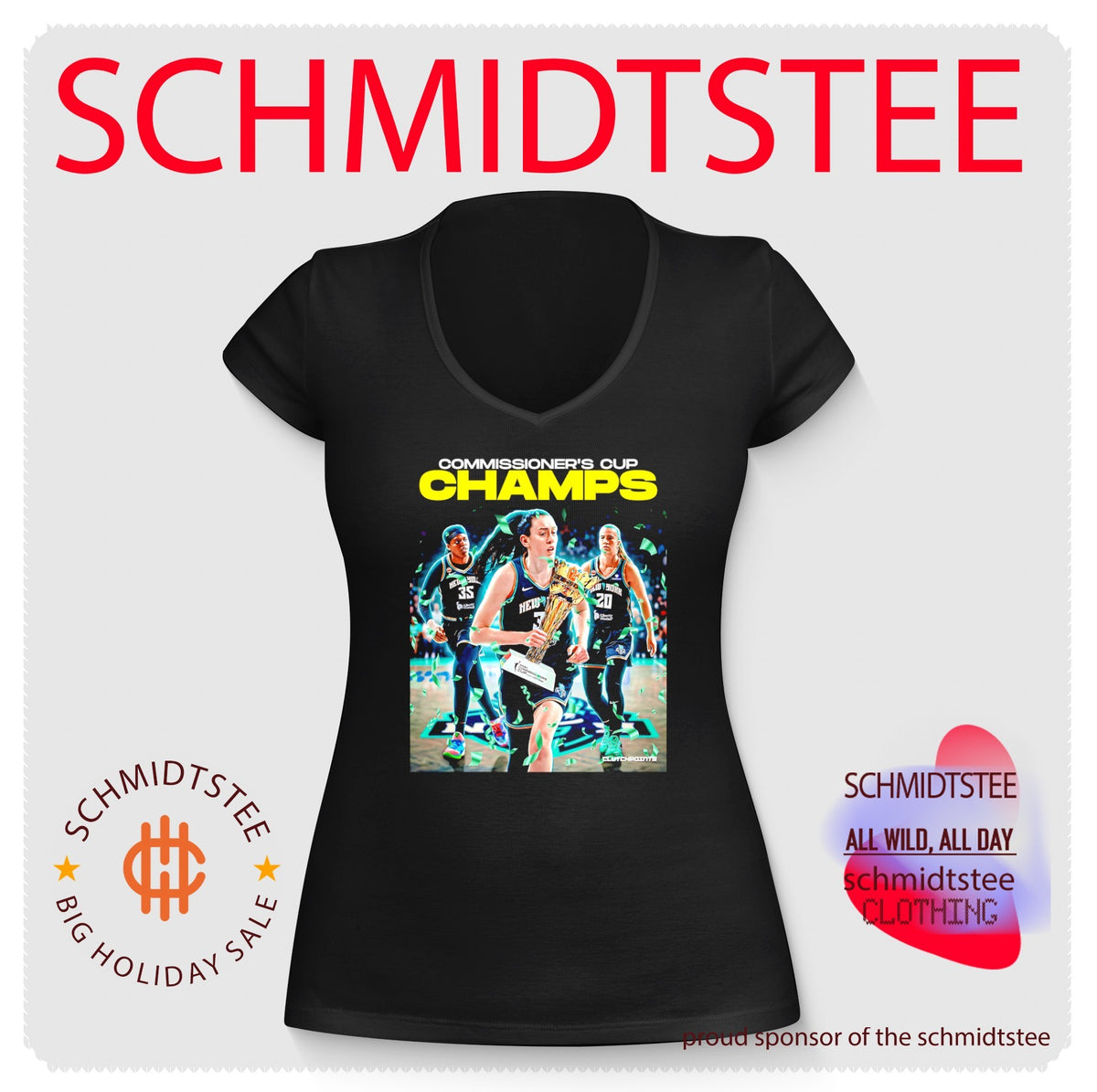 New York Liberty Commissioner’s Cup Champions 2026 shirt