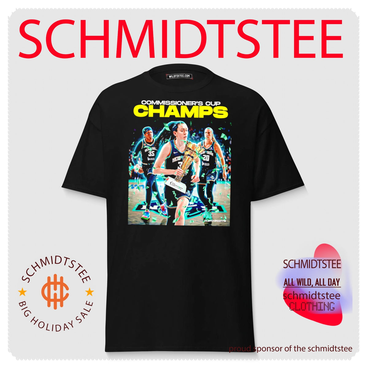 New York Liberty Commissioner’s Cup Champions 2026 shirt