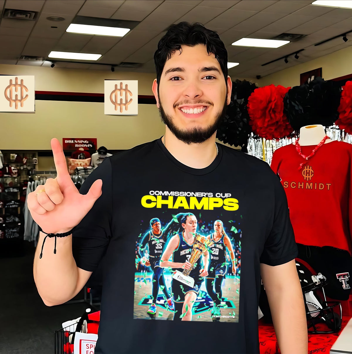 New York Liberty Commissioner’s Cup Champions 2026 shirt