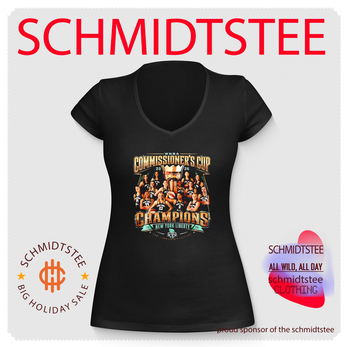 New York Liberty WNBA Commissioner’s Cup 2026 The Champs shirt