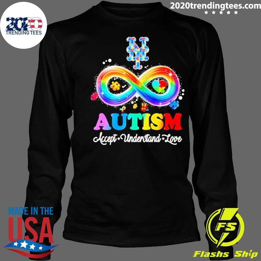 New York Mets Autism Accept Understand Love Awareness 2026 Pride Shirt