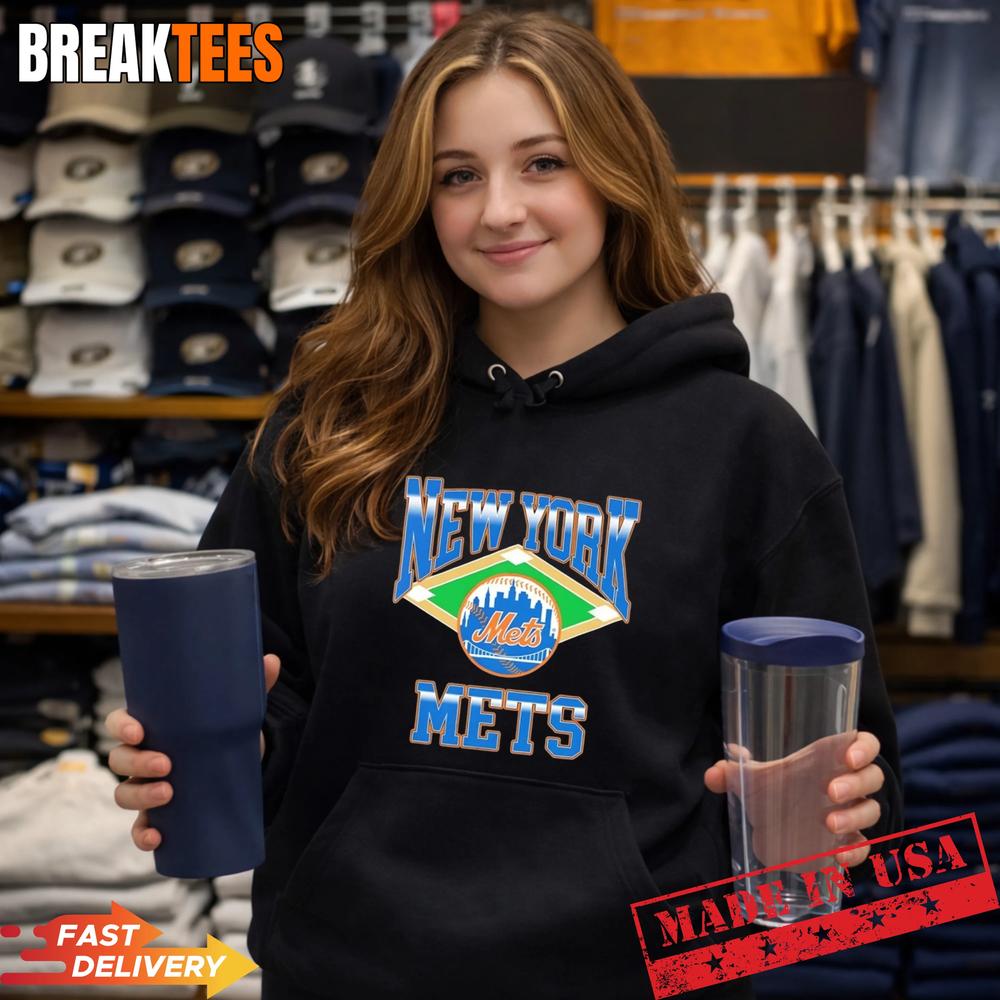 New York Mets Baseball Retro Diamond T-Shirt