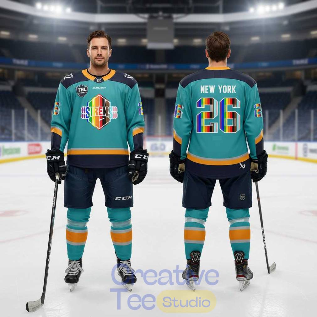 New York Sirens Pride Month 2026 Custom Hockey Jersey