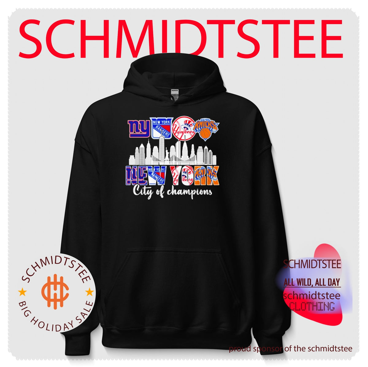 New York Sports City of Champions skyline shirt