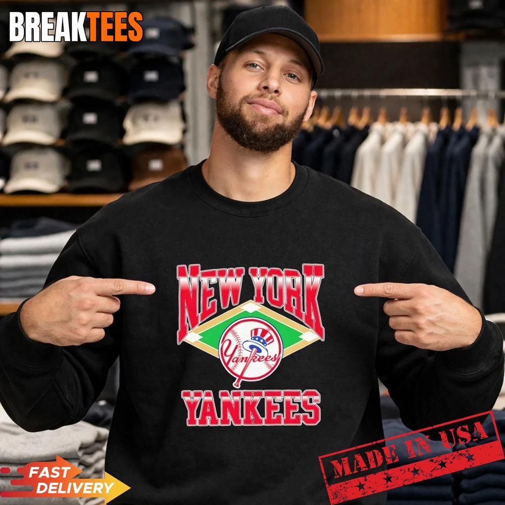 New York Yankees Baseball Retro Diamond T-Shirt
