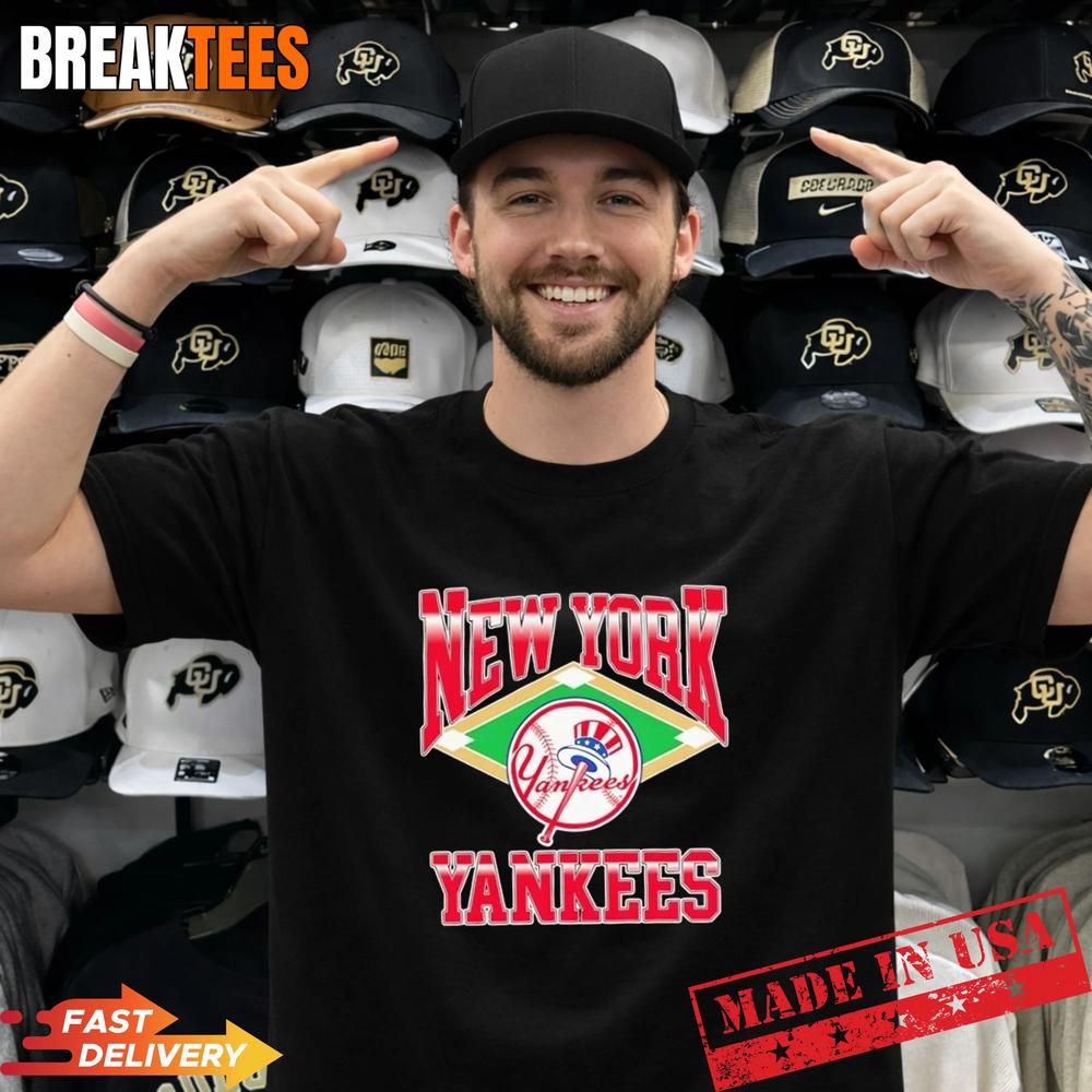 New York Yankees Baseball Retro Diamond T-Shirt