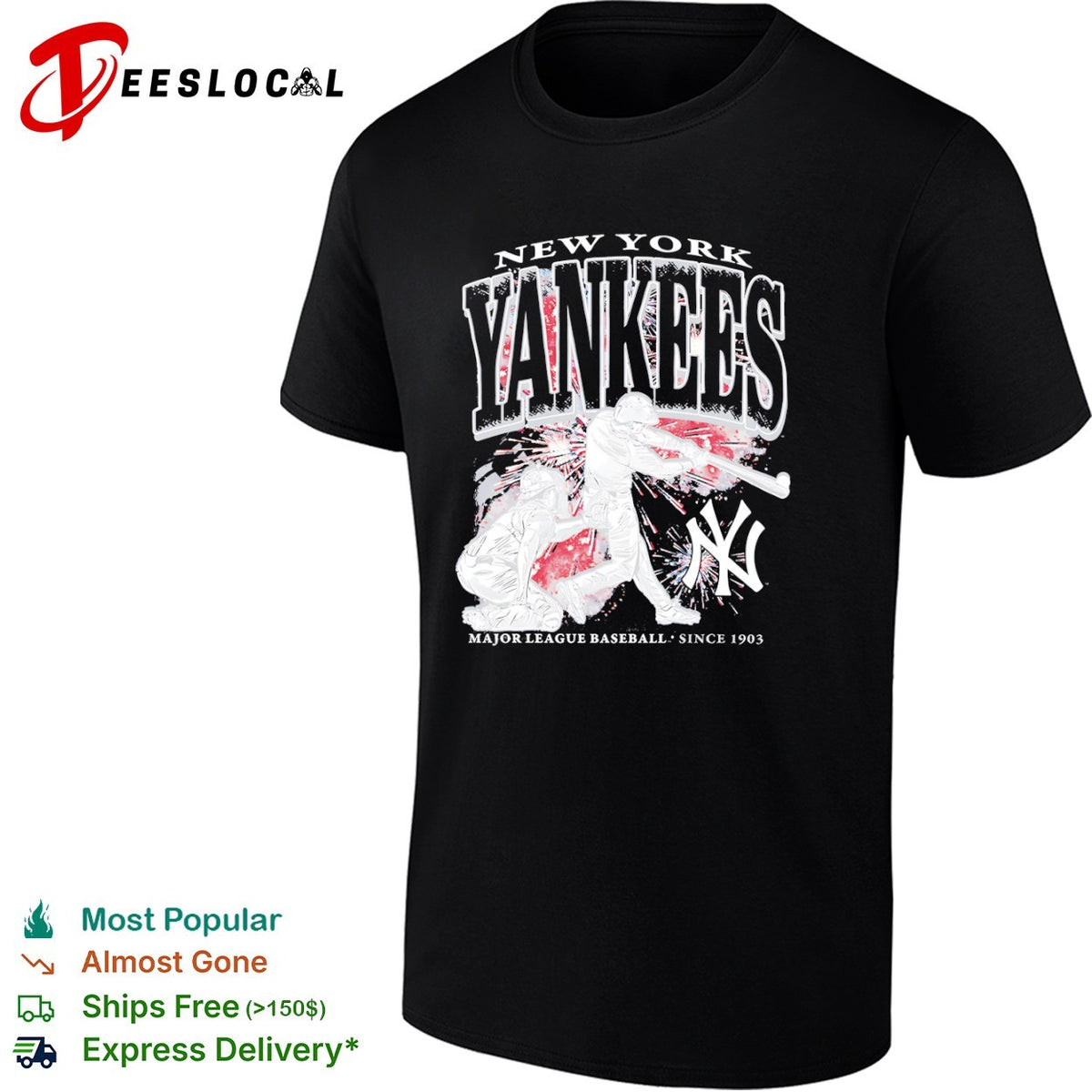 New York Yankees Major League Baseball since 1903 players shirt