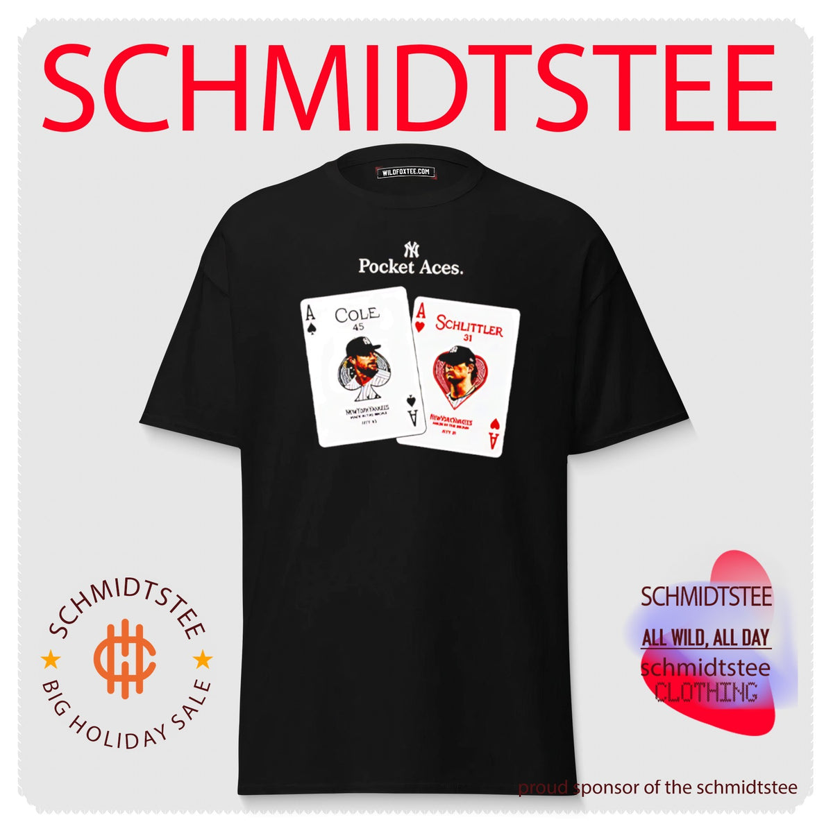 New York Yankees Pocket Aces Gerrit Cole and Cam Schlittler Shirt