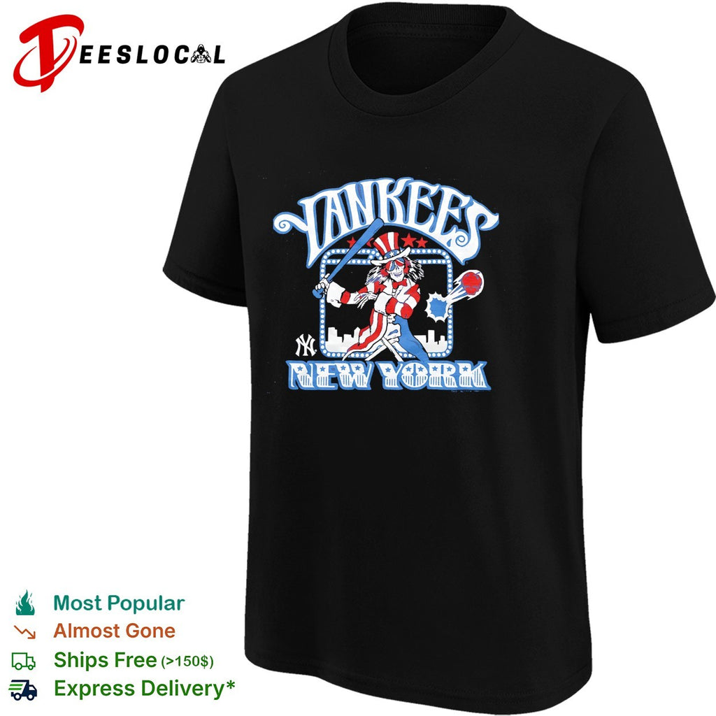 New York Yankees x Grateful Dead Uncle Sam MLB graphic shirt